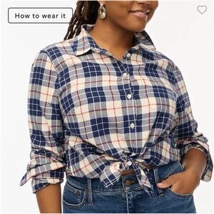 J. Crew Flannel Plaid Shirt